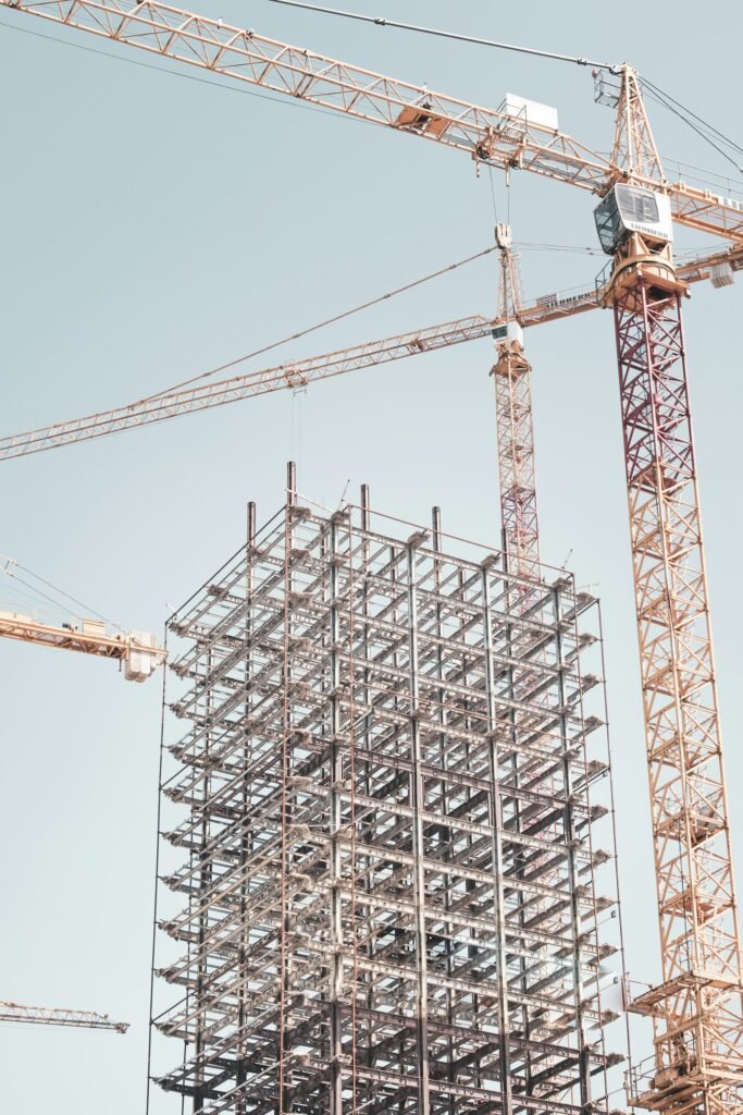 Building structure under construction