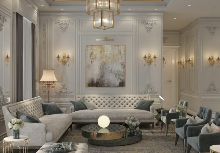 Finished lounge interior